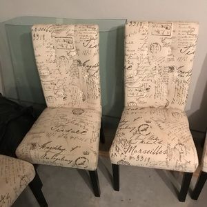 Artisan Atlas Chairs w/ Espresso Table Compliment